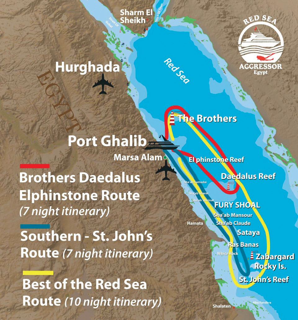 red sea map of n