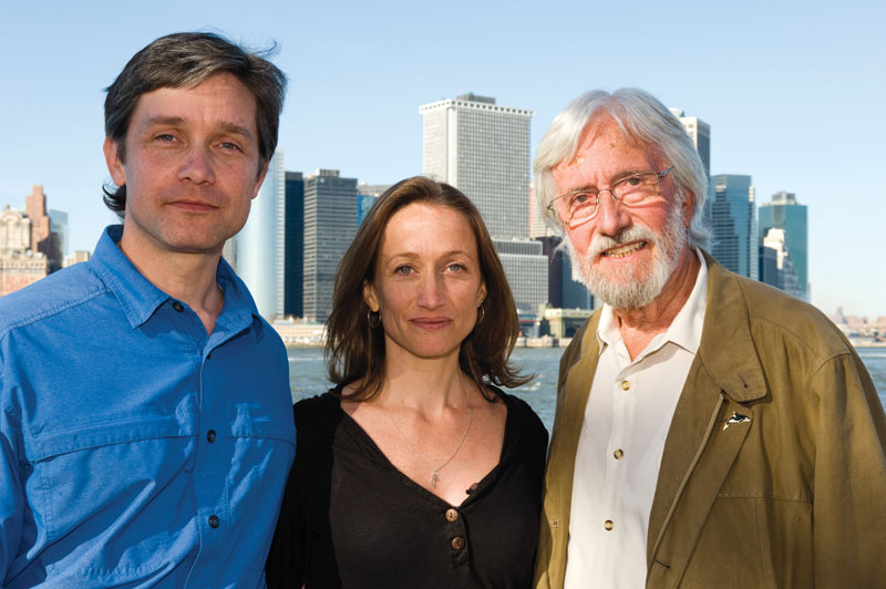 Fabien, Céline and Jean-Michel Cousteau in NYC