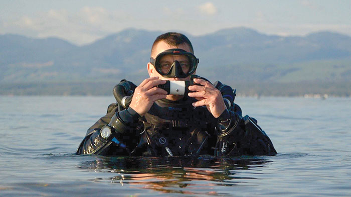 water rebreather mask